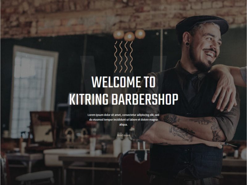 Kitring, WordPress Beauty Barber And Hair Salon&nbsp;Theme